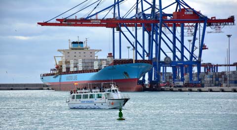 Der Hafen von Málaga Der Hafen von Málaga